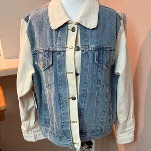 Annie Blue and Cream Jean Jacket